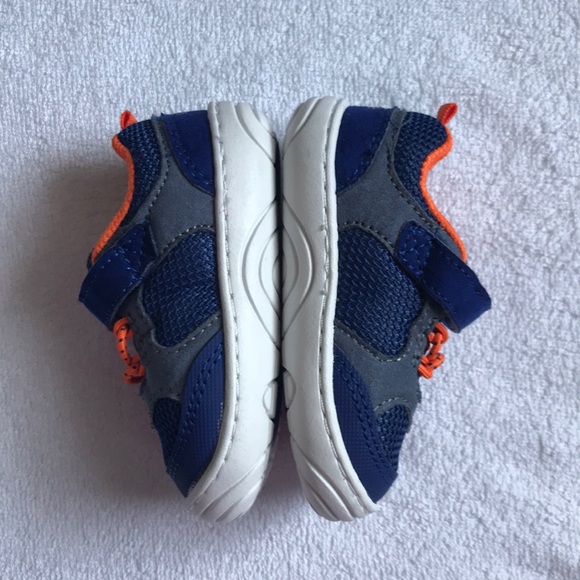 Stride Rite Surprize Blue and Orange tennis shoes - Picture 2 of 8